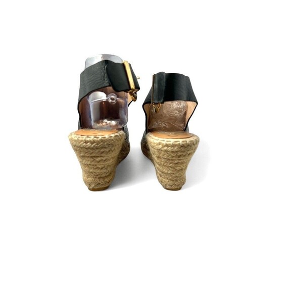 KANNA  Black Wedge Platform Espadrille Heels, Made in Spain, 9 - Picture 5 of 9